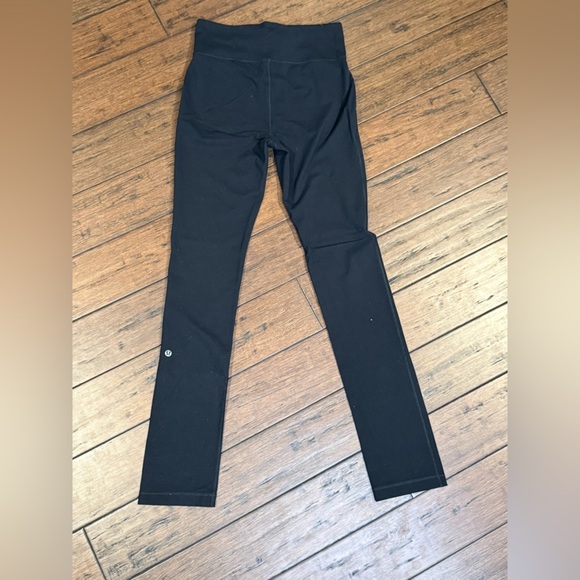 Lululemon Black High-Waisted Leggings size 8 TALL with pockets - Picture 5 of 7
